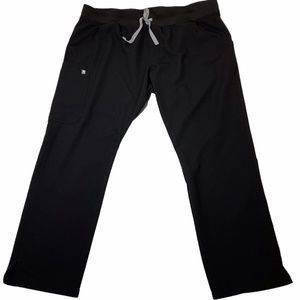 FIGS Kade Cargo Scrub Pants in Black
